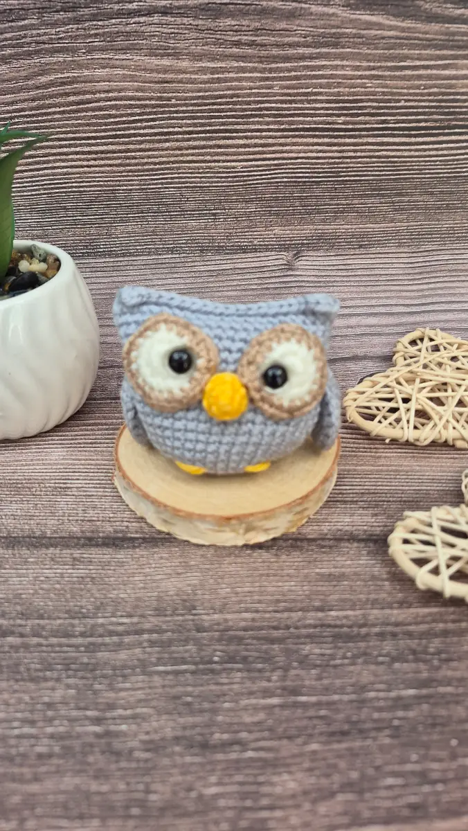 Crochet Owl – Handmade Yarn Owl