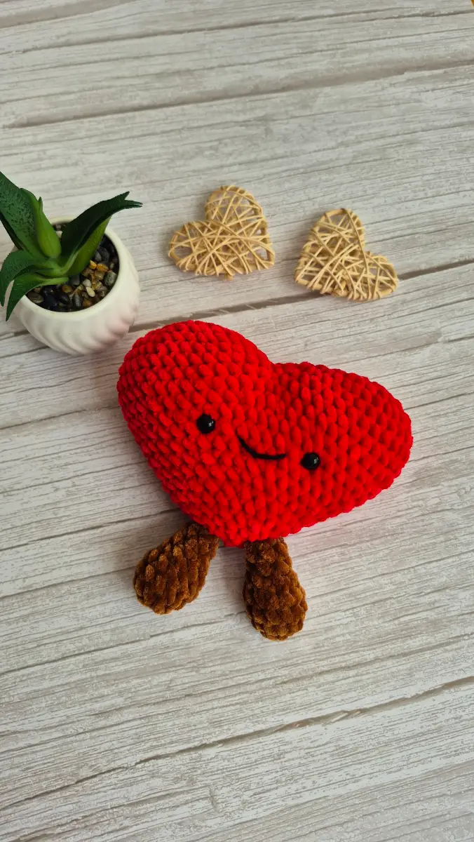 Handmade Jellycat inspired red heart
