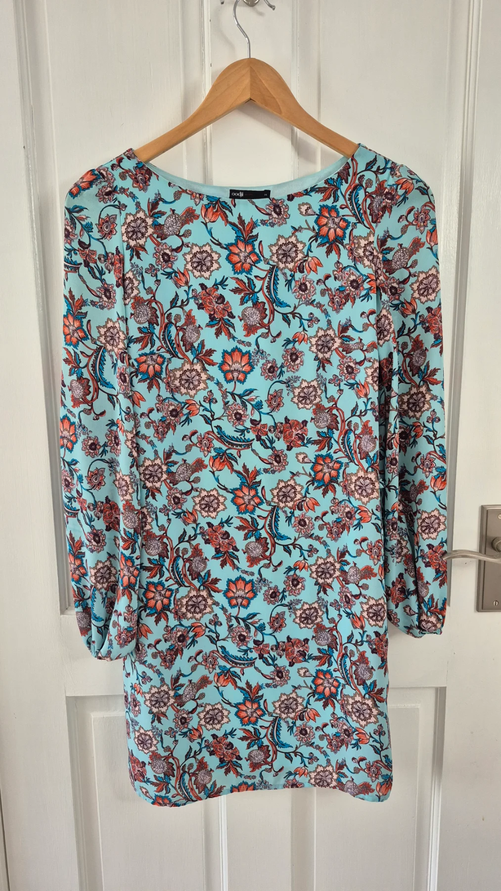 OODJI Floral Long Sleeve Tunic Top/Dress – Size 36