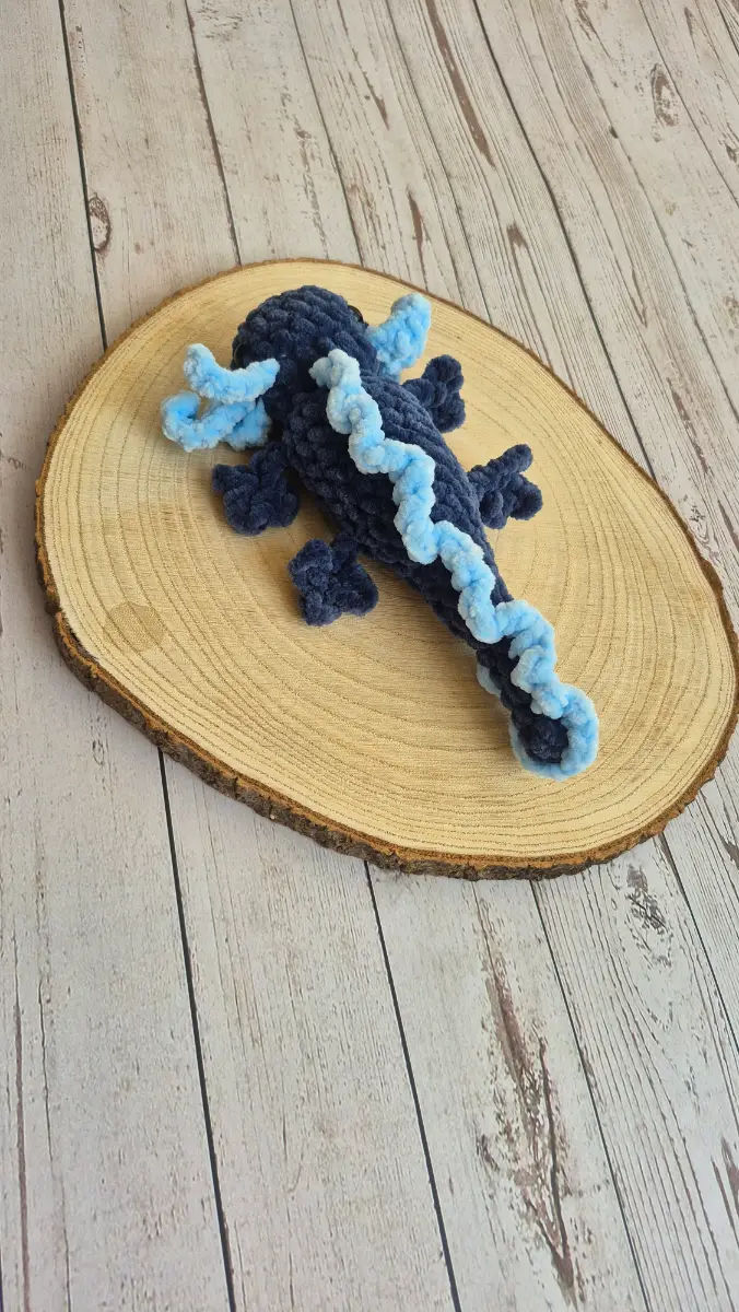 Crochet Blue Axolotl Plush