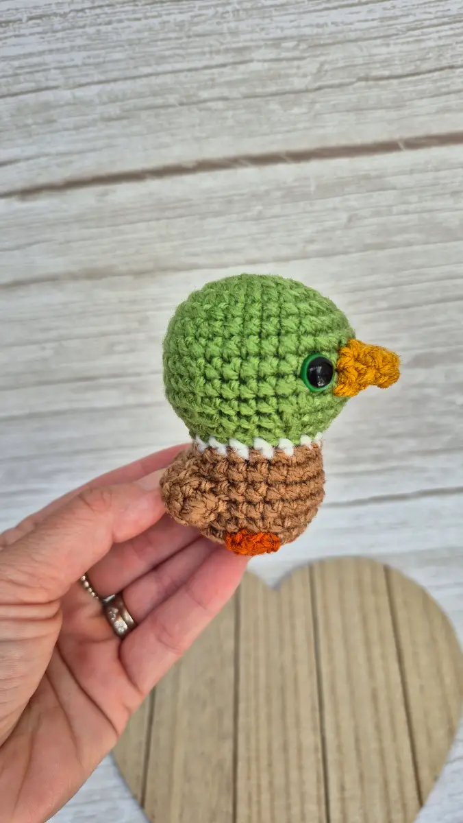 Crochet Mini Mallard Duck – Cute Amigurumi Bird Gift