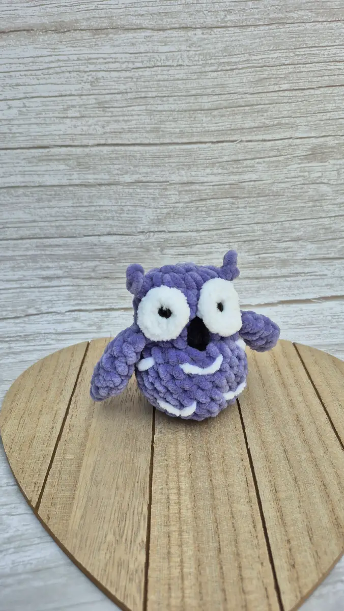 Cutae Purple Crochet Owl 🦉💜