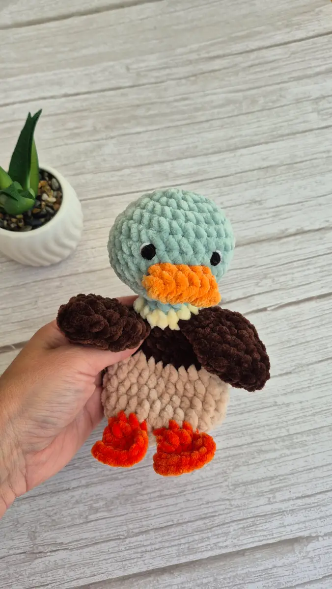Crochet Mallard Duck Snuggler