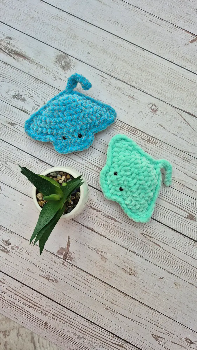 🌊 Handmade Crochet Stingray Pair 🌊