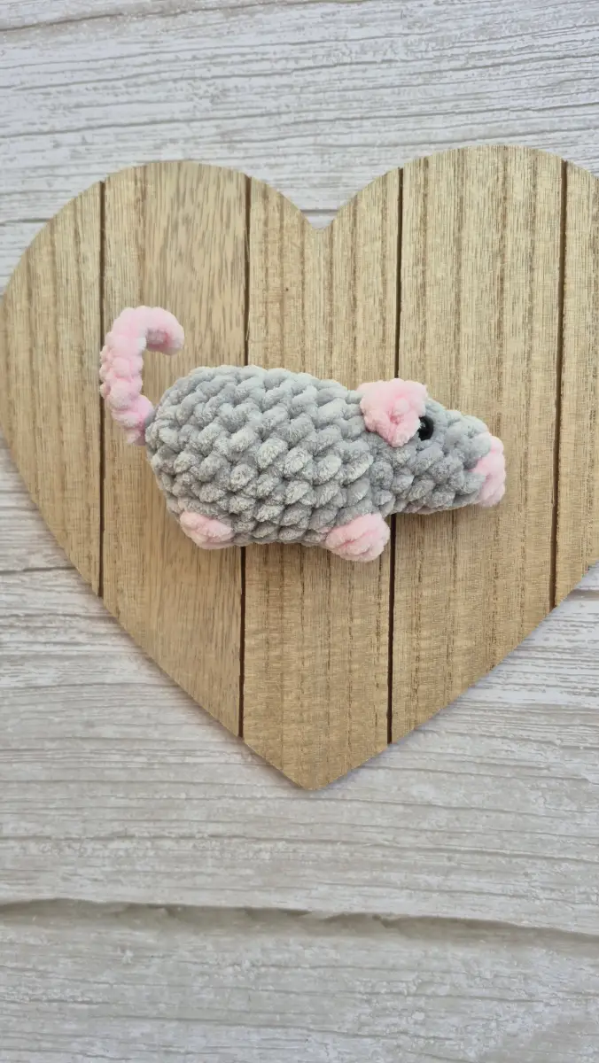 Handmade Crochet Rat Plush