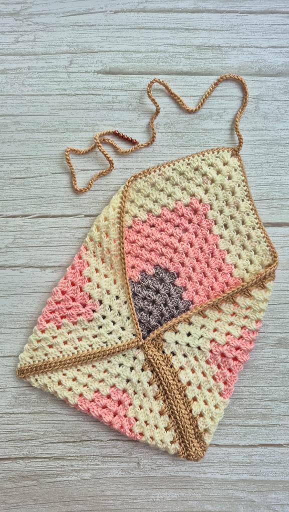 Handmade crochet book cover