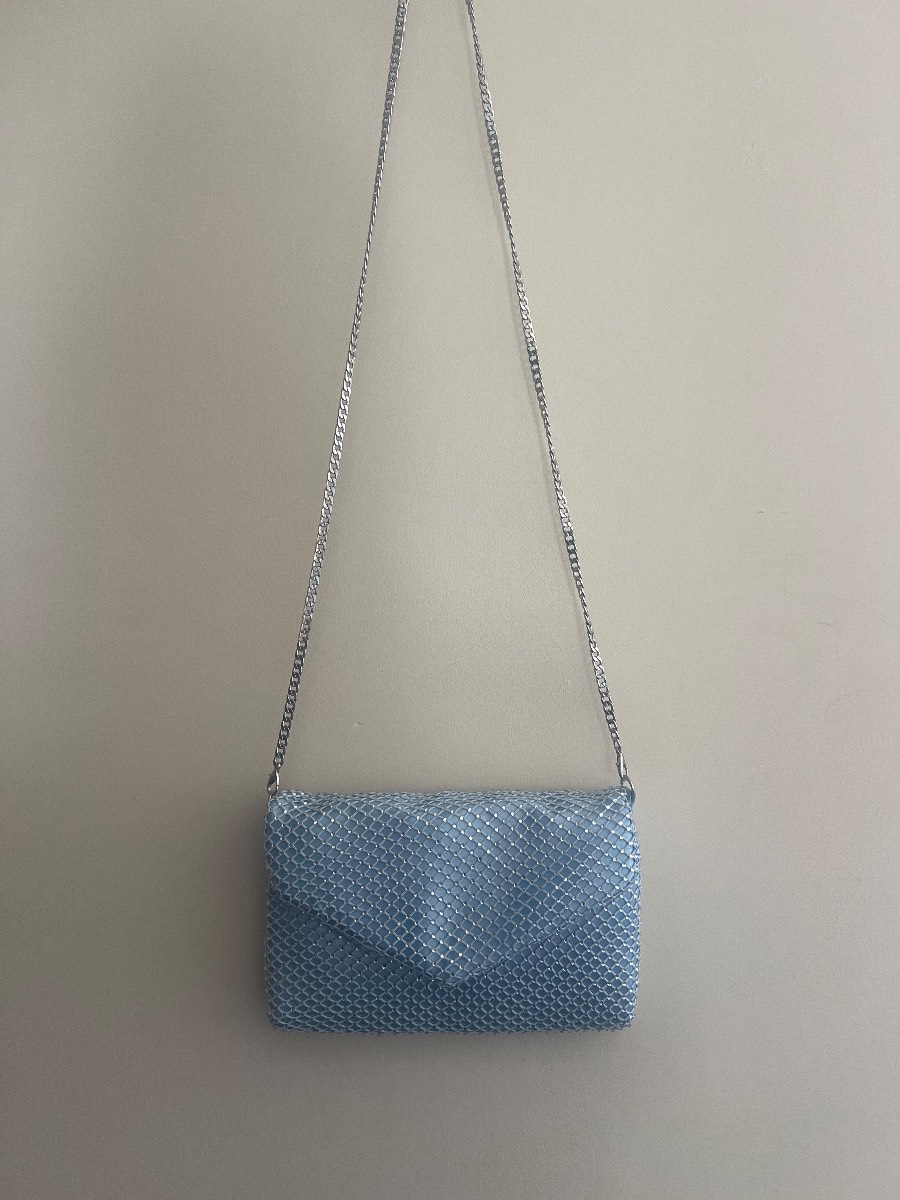 Light blue shoulder bag