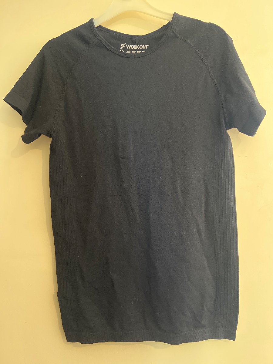 Women’s black primark gym top