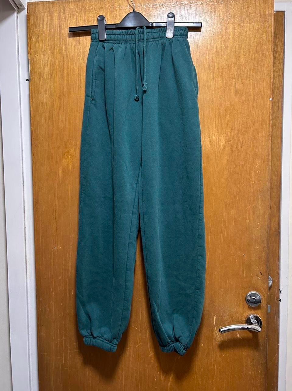 Dark Forest Green Oversized Cuffed Joggers XS Streetwear