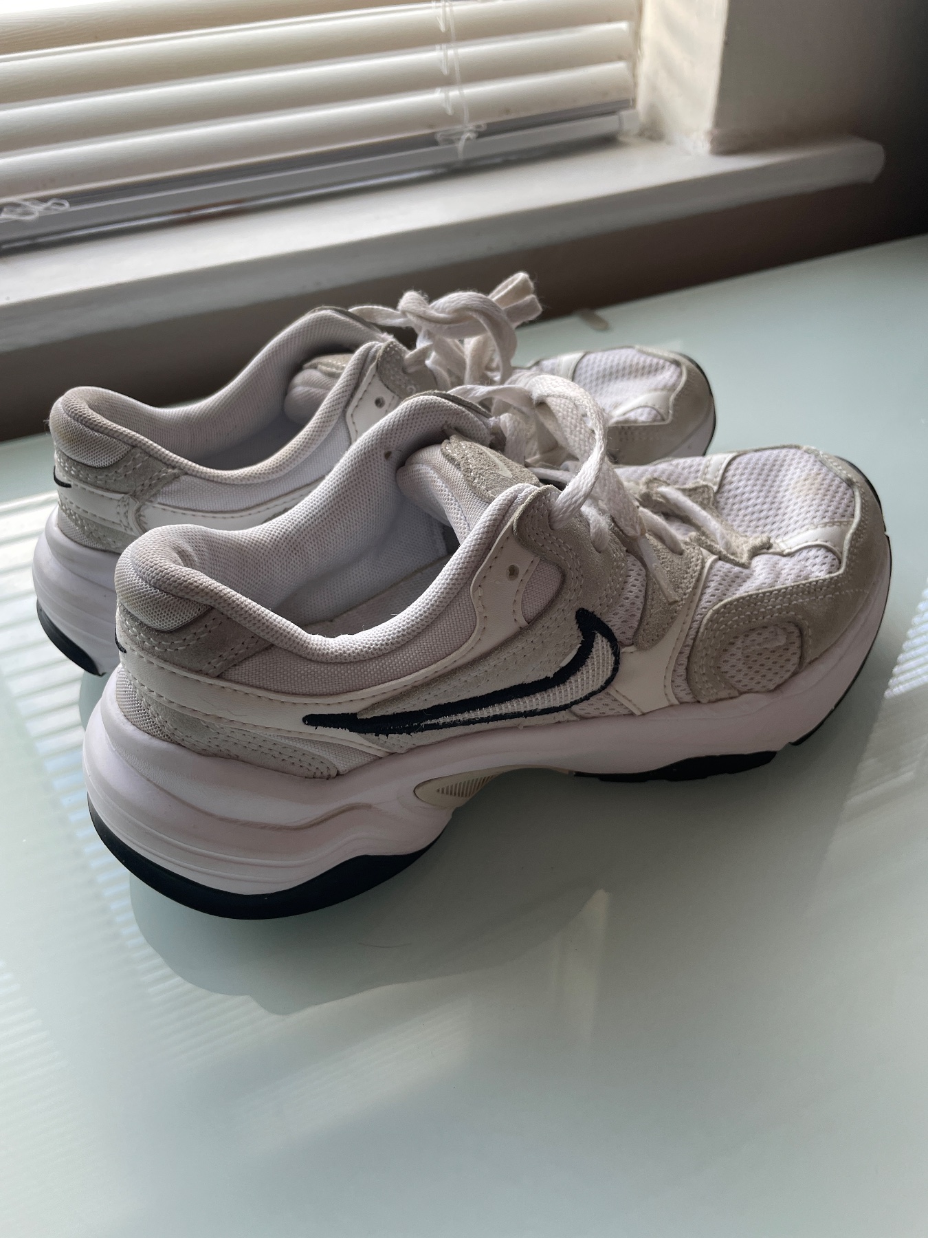 Nike AL8 Trainers White Black UK 4 EU 37.5 Women’s