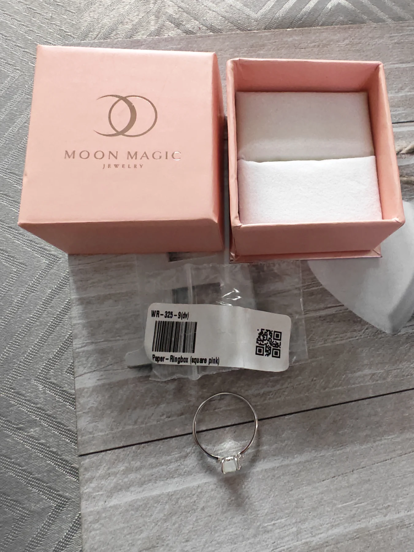 Moon magic silver ring