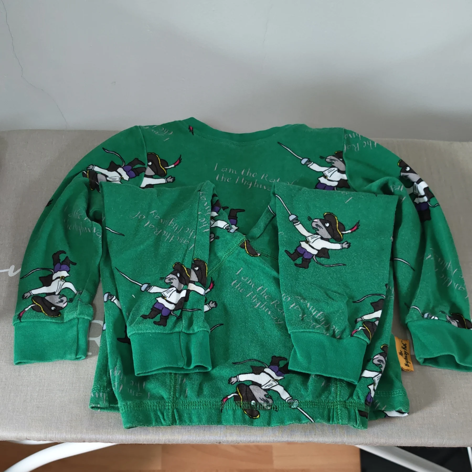 George Green Pirate Rat Graphic Print 2pc Cotton Jersey Pyjamas 2-3 Years