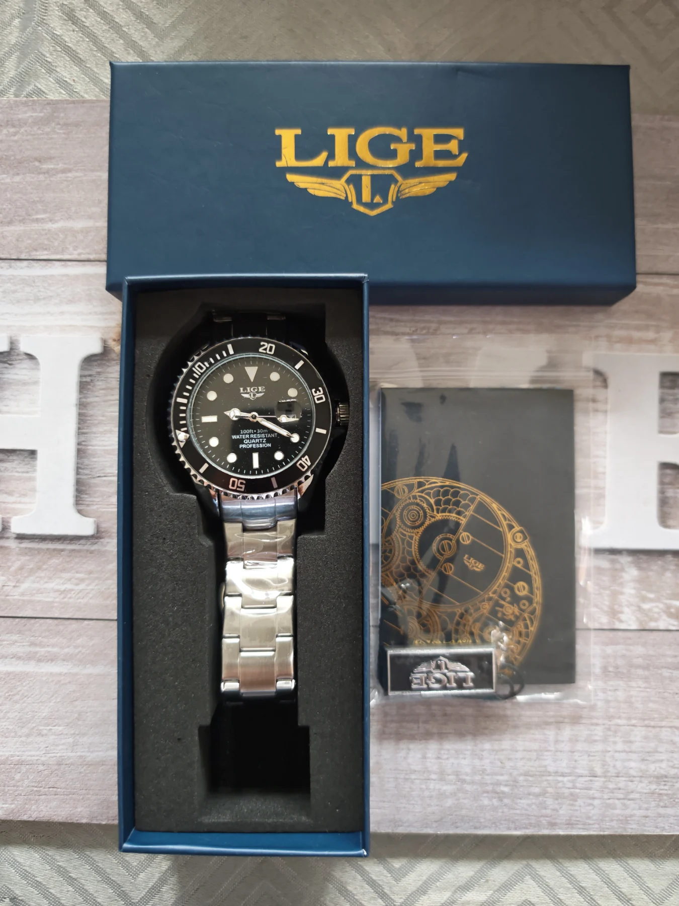 LIGE . LIXURY MENS WATCH