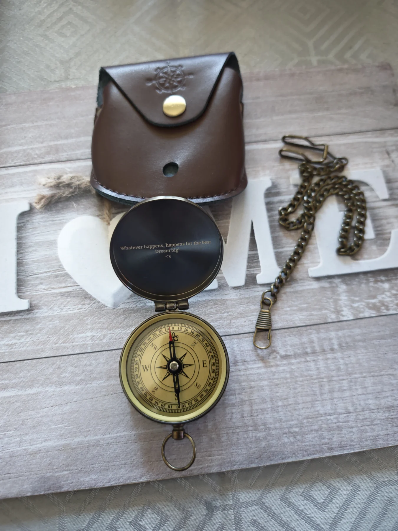 Brass compass