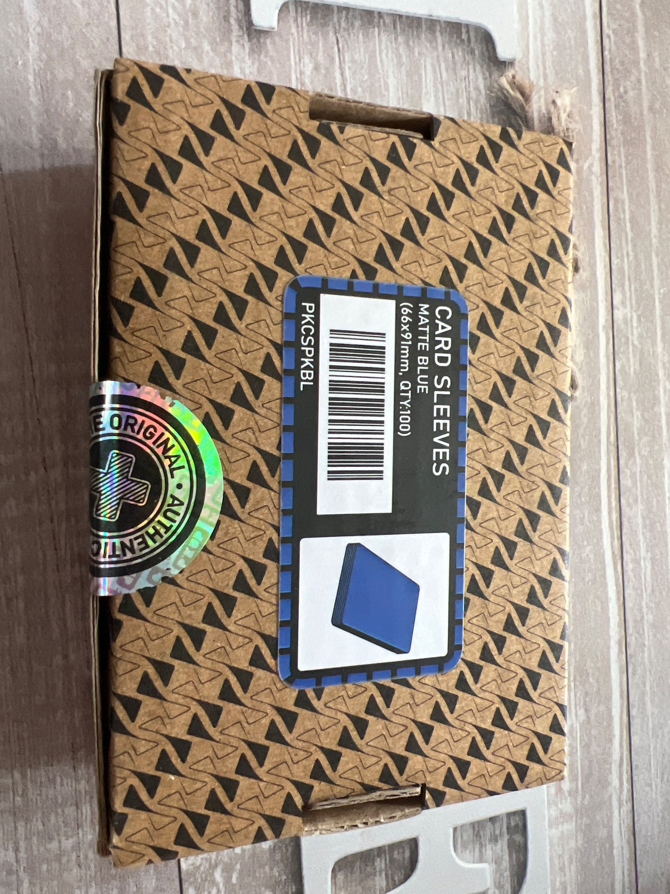 Infinity card sleeves in Matte blue