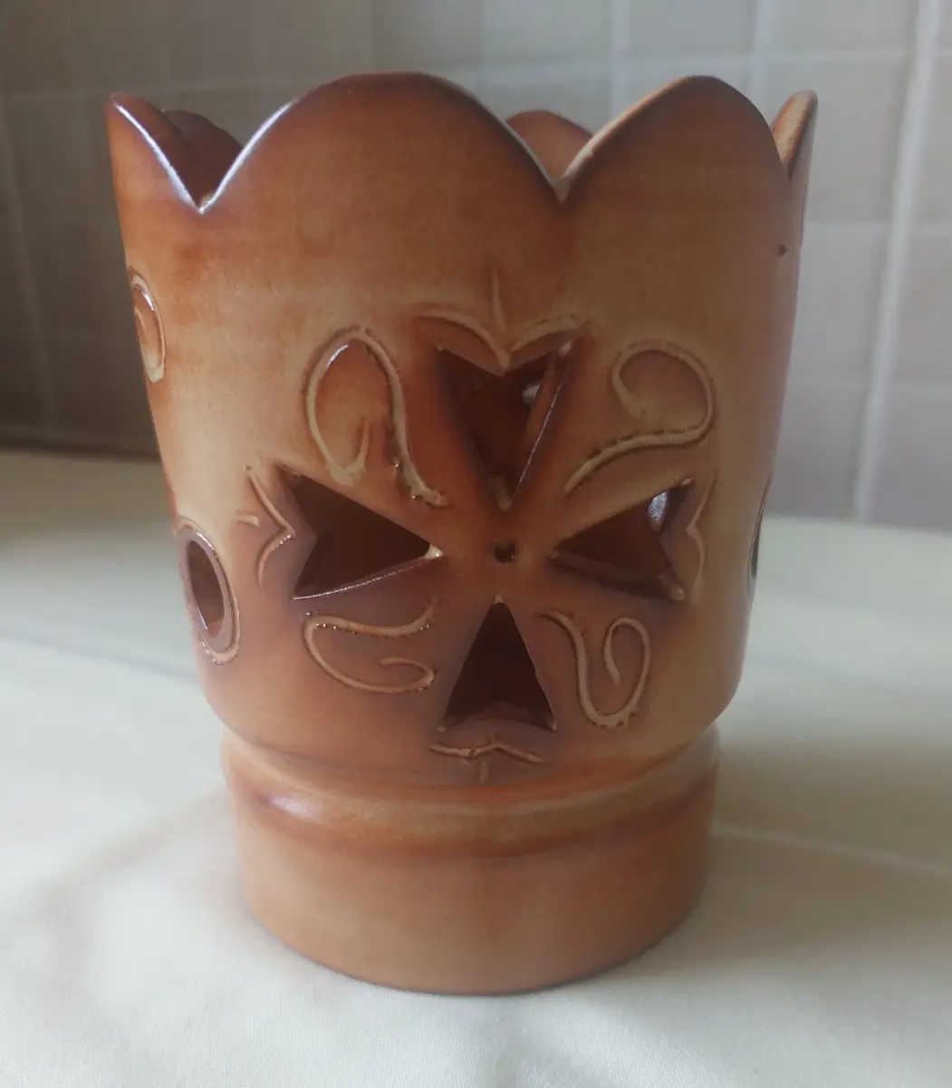 Peter the Potter Malta Handmade Terracotta Cut Out Pot