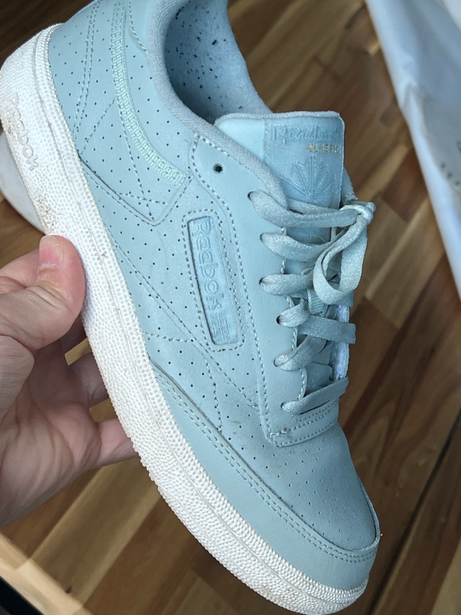 Reebok Club C Classic Leather Trainers Grey UK 5 EU 38 Women’s Casual Sneakers