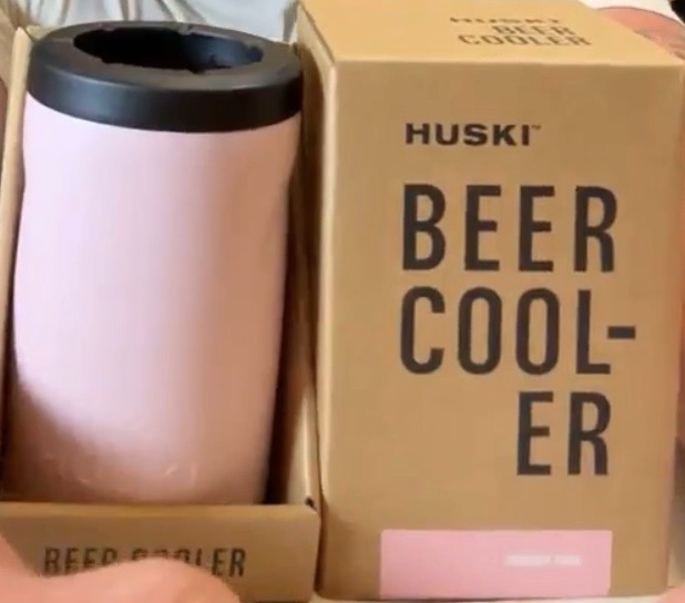 Brand New Huski Beer Cooler 2.0 - Powder Pink