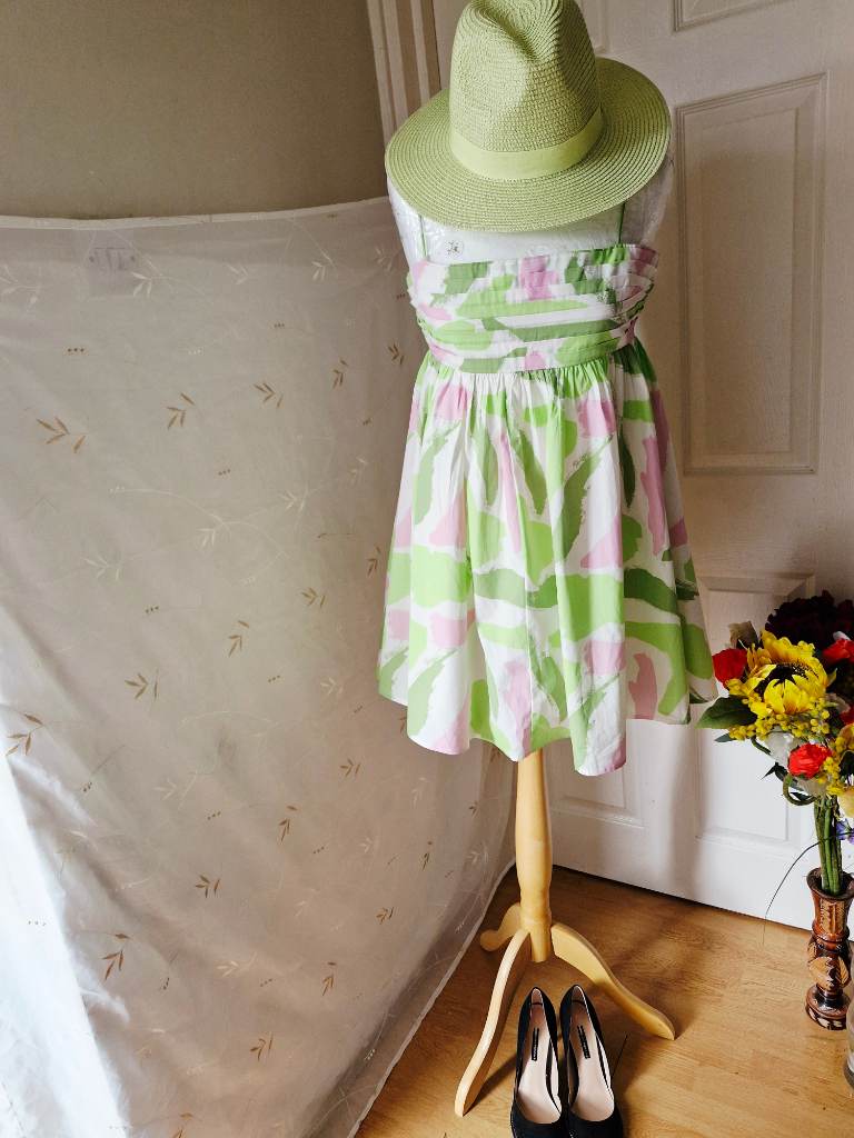 ASOS Design abstract print mini sundress size: UK 10 / EU 38 / US 6
