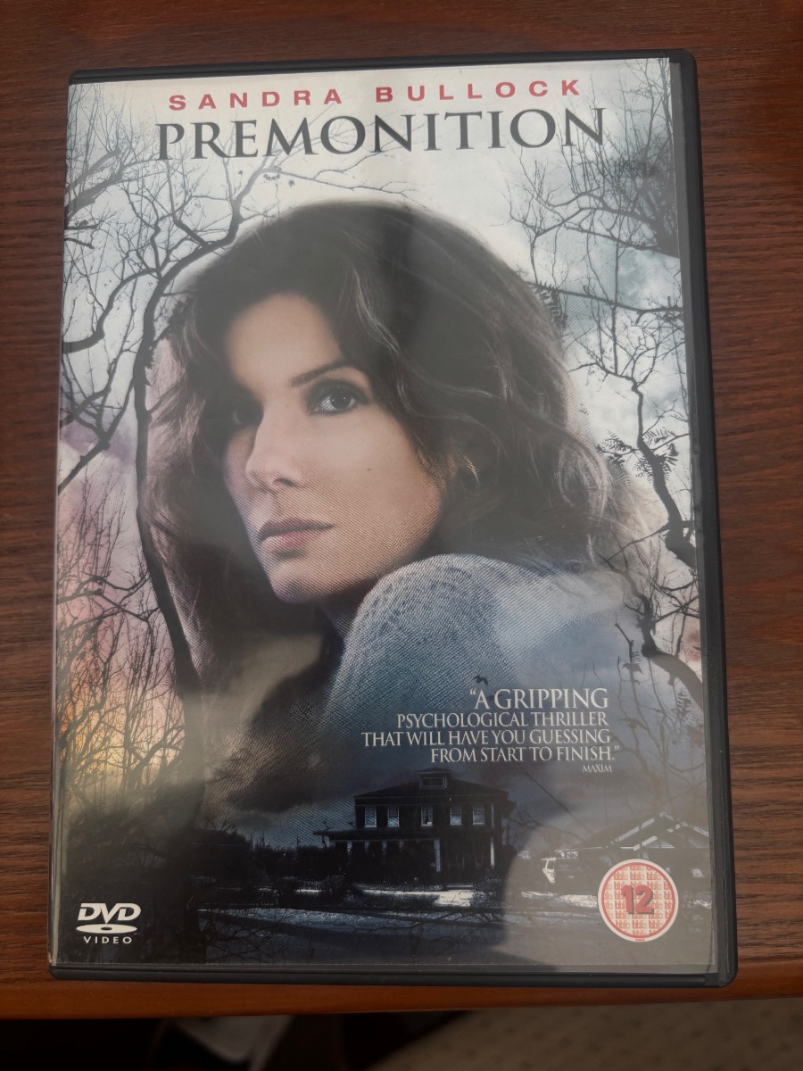 Premonition DVD Sandra Bullock Julian McMahon Psychological Thriller Region 2 Used