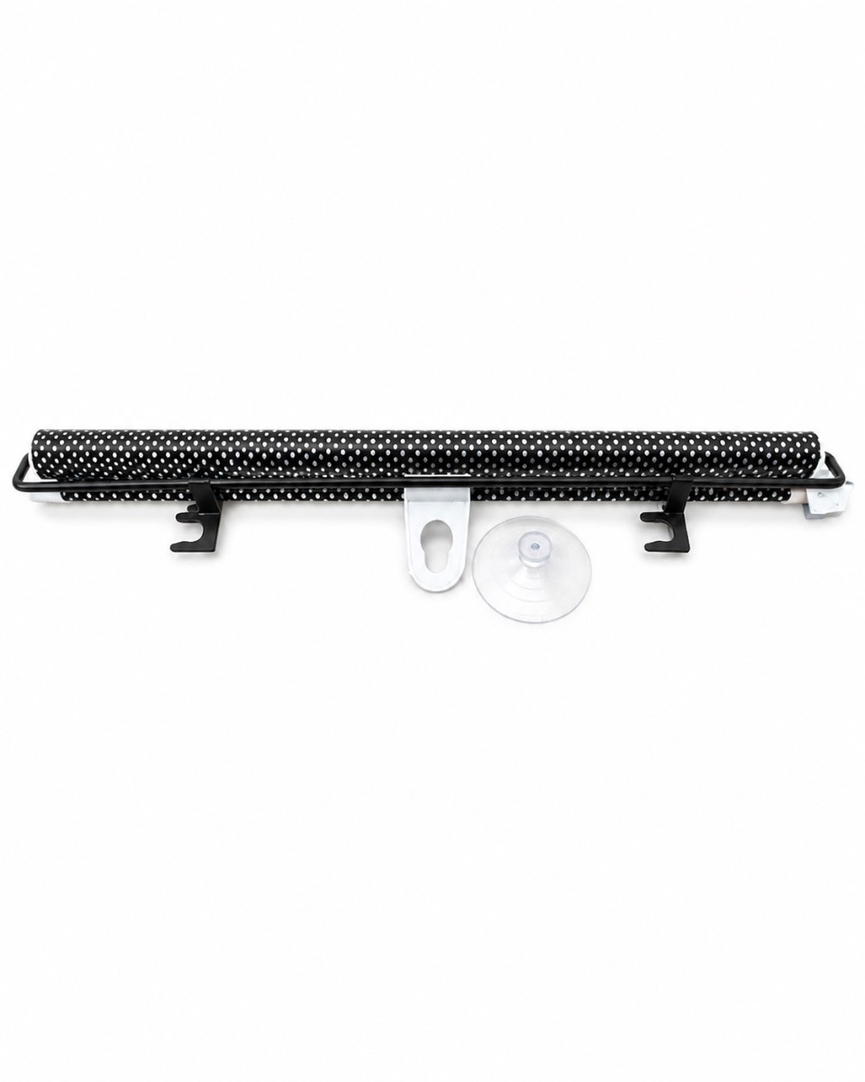 Car Windscreen Retractable Sun Shade UV Protection Foldable Suction Cup 125cm Black