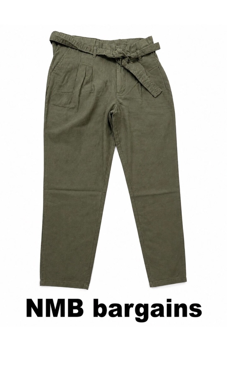 Trevi Women’s Green Cropped Trousers Size 12 Lightweight  New