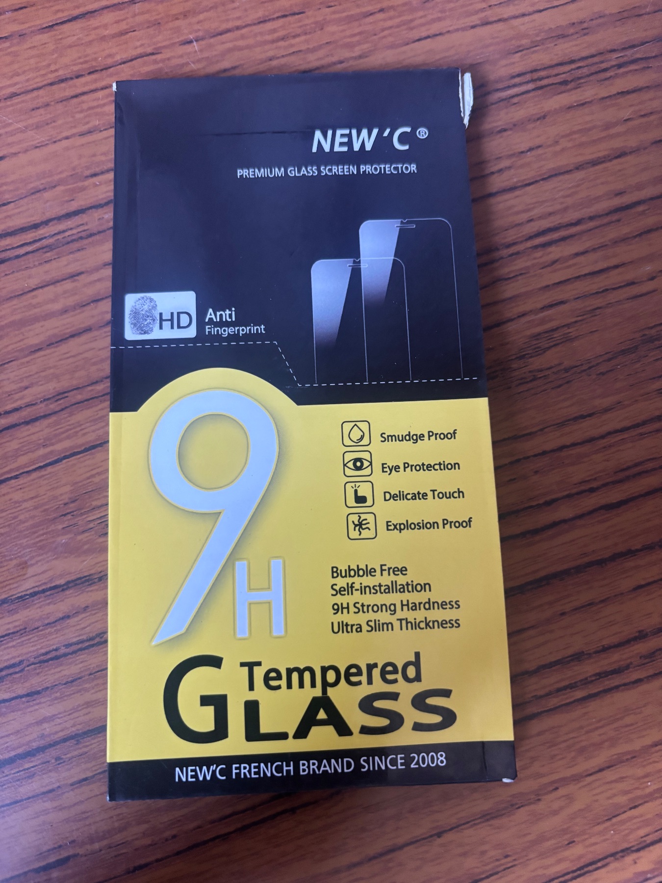 NEW’C iPhone 14 Pro Tempered Glass Screen Protector 9H HD Anti-Fingerprint x3