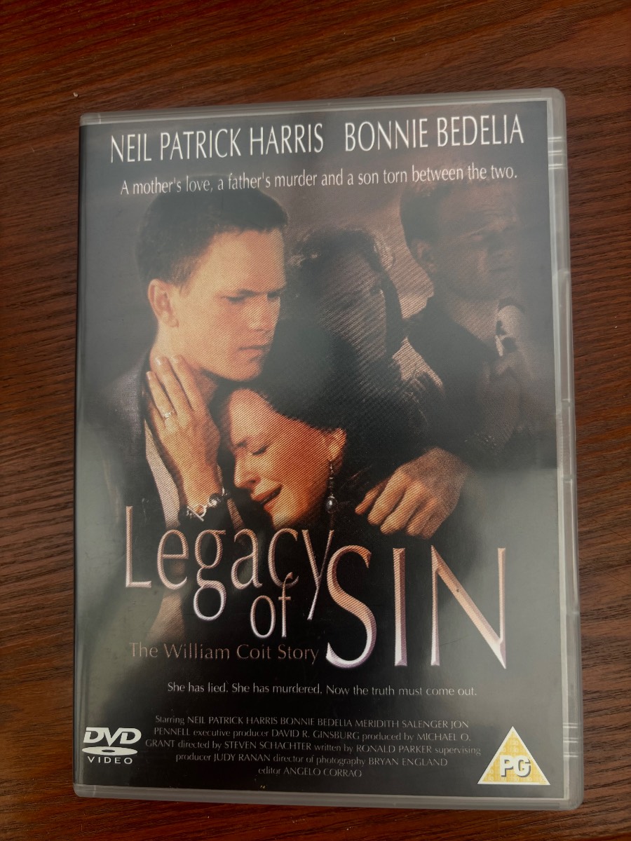 Legacy of Sin The William Coit Story DVD 1995 Neil Patrick Harris PG Region 2
