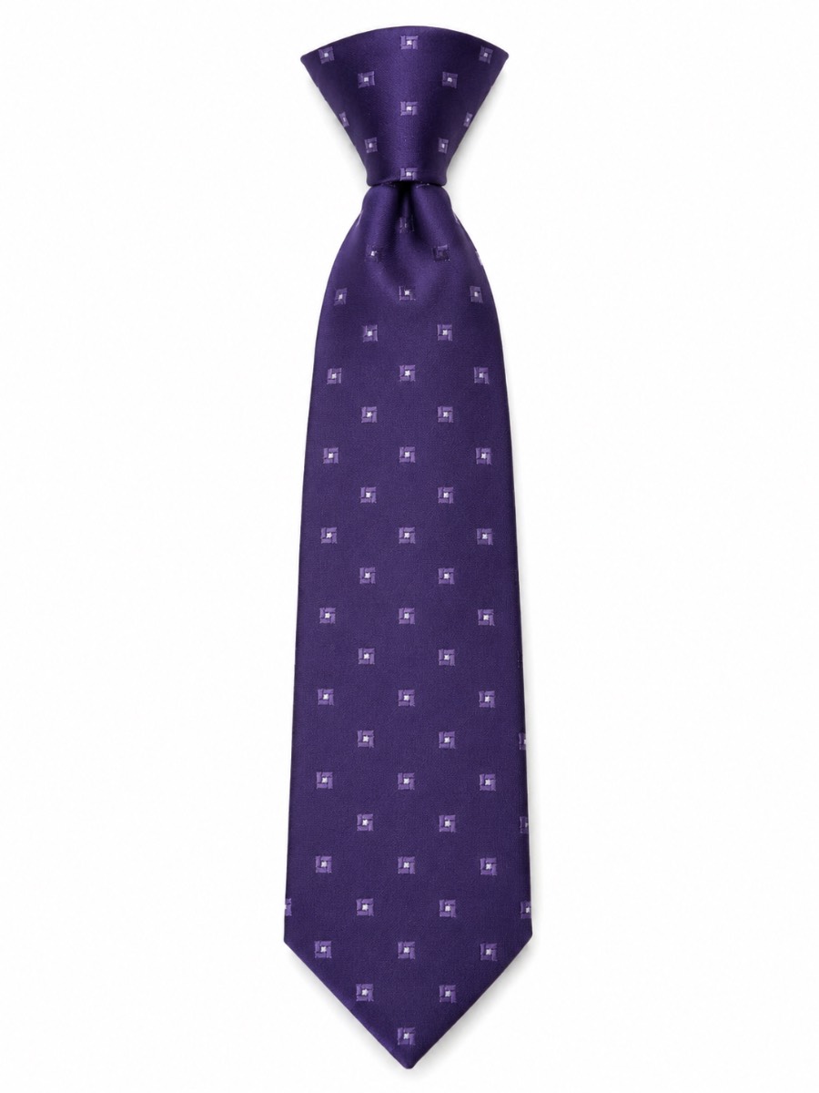 Premier PR769 Men’s Purple Woven Squares Fashion Tie Formal Wedding Business One Size New