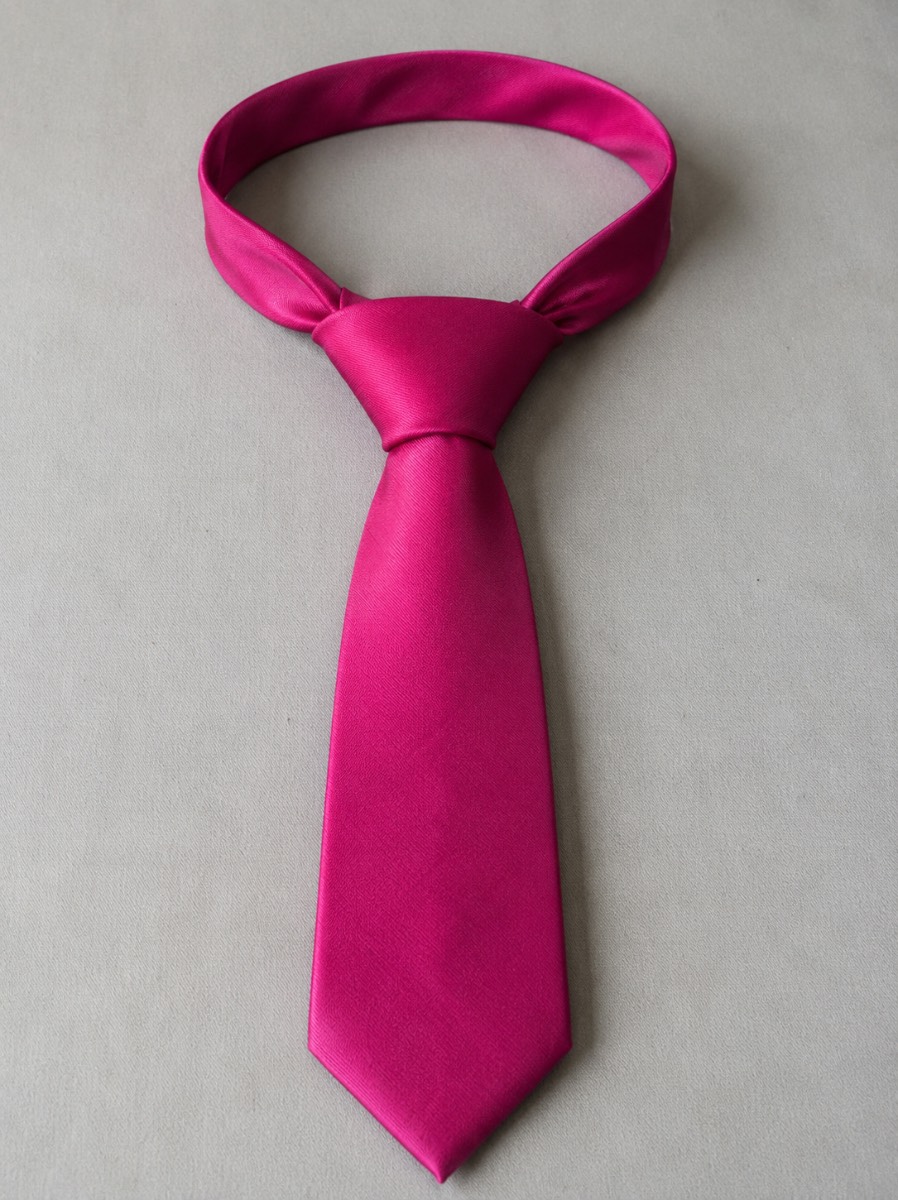 Premier PR765 Fuchsia Pink Men’s Tie One Size Satin Finish Formal Wedding Business New