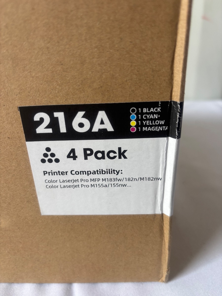 Halloya 216A Compatible Toner Cartridge Set 4 Pack BK/C/M/Y for HP Color LaserJet Pro