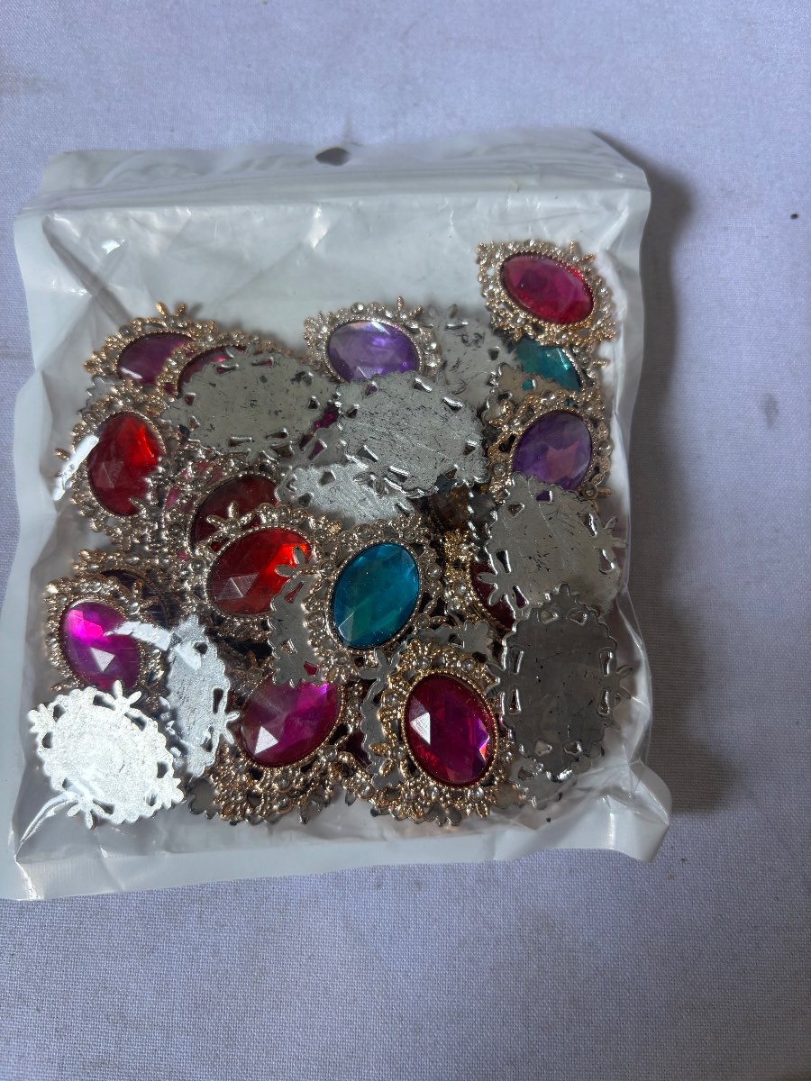 50x Mixed Colour Rhinestone Flat Back Embellishments Gems Craft Sewing DIY Decor