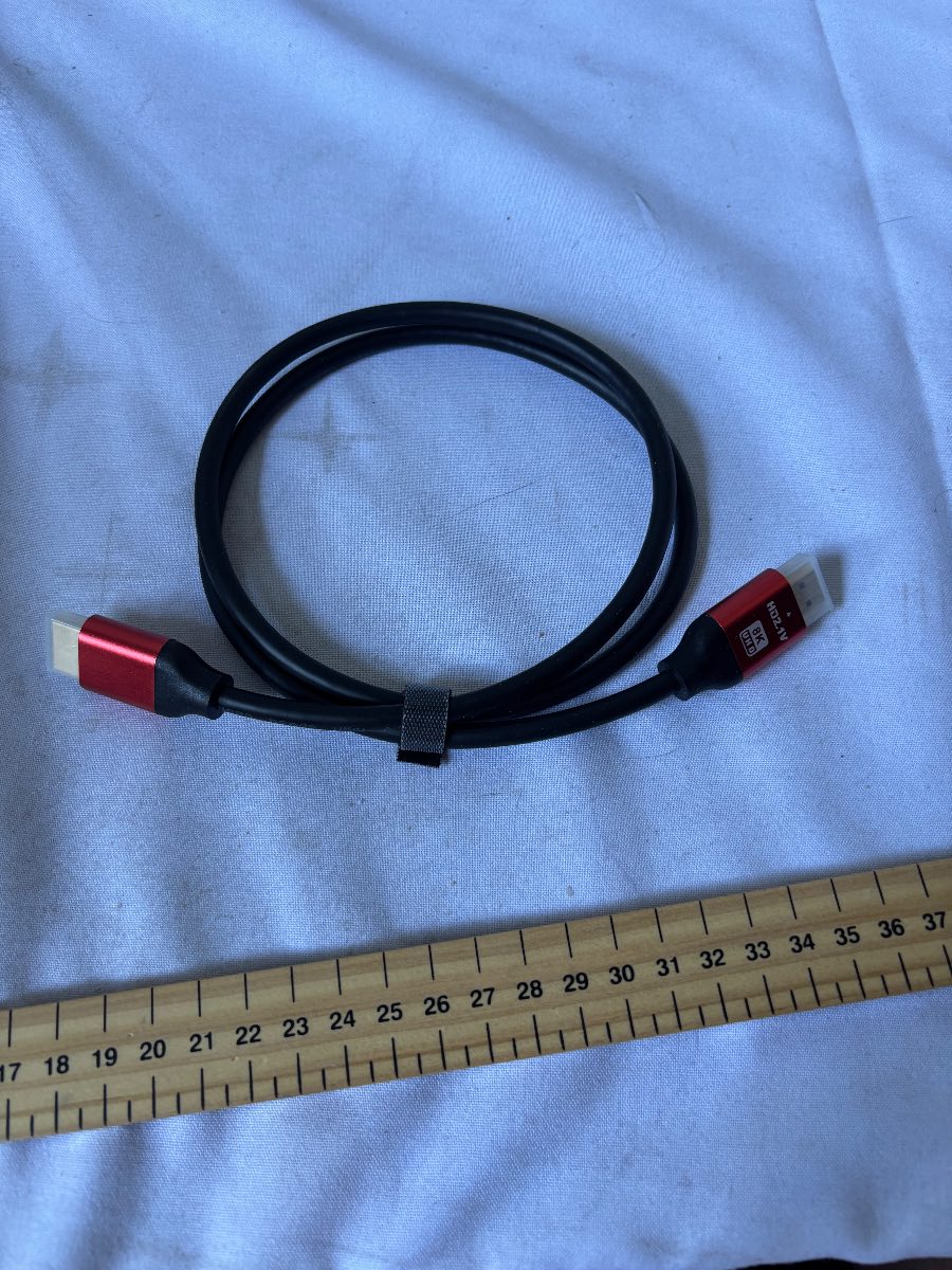 8K HDMI 2.1 Cable Ultra High Speed 48Gbps UHD HDR eARC 1m Black New