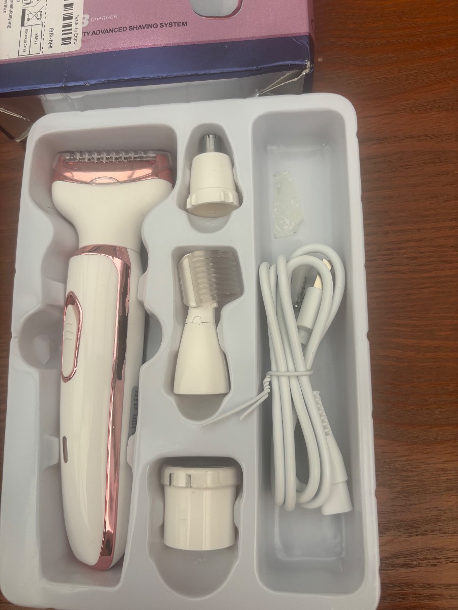 Lady Shaver Beauty Kit SN-8866 4 in 1 USB Rechargeable Hair Removal Grooming Set