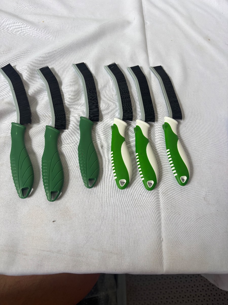 6 Wire Brushes Curved Nylon Bristle Cleaning Brushes Grout Tile Detail Cleaning Tool