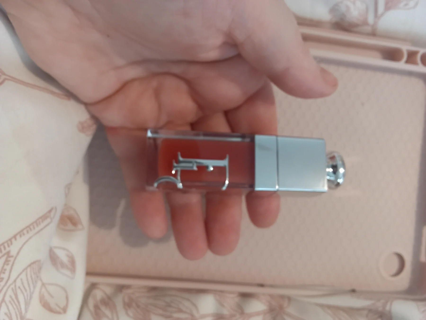 Dior lip glow in shade rosewood genuine
