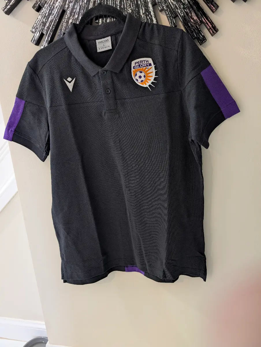 Macron Perth Glory FC Polo Shirt Size Large A-League Football