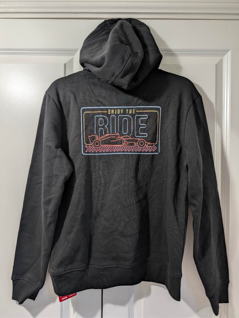 Formula 1 Official Licensed Product Men's Size S Small Black Neon F1 Hoodie