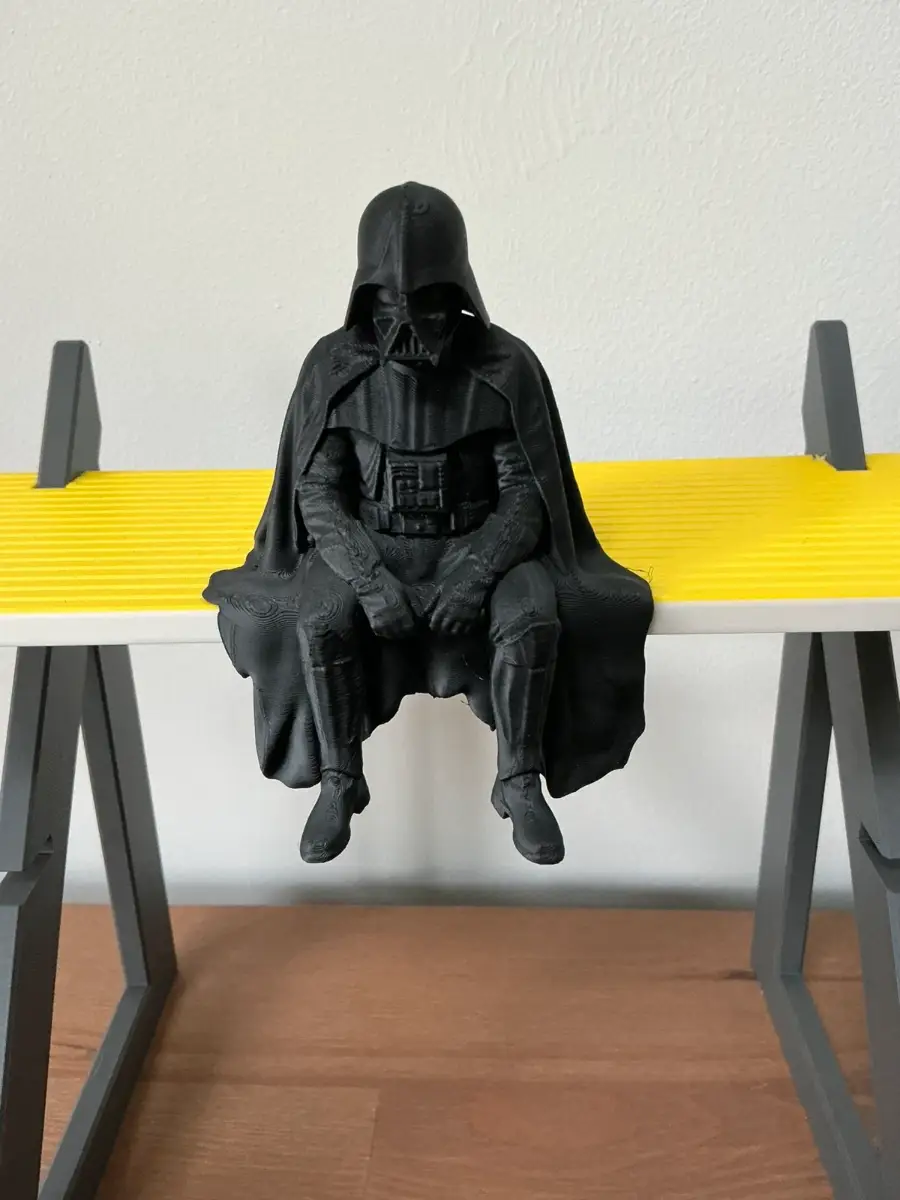 3D Printed Sad Star Wars Darth Vader Shelf Sitter/Monitor topper