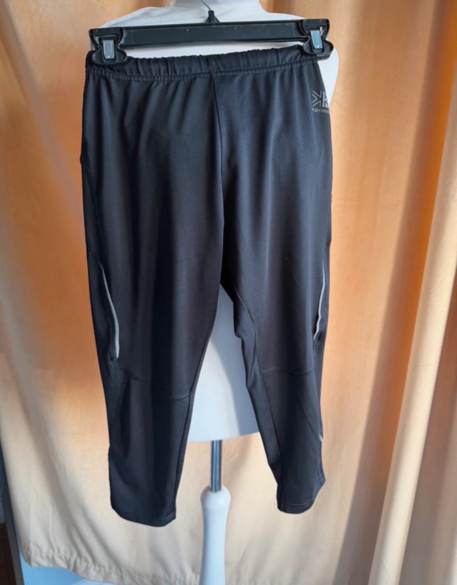 Karrimor Black Running Sports Gym 3/4 Trousers size 10