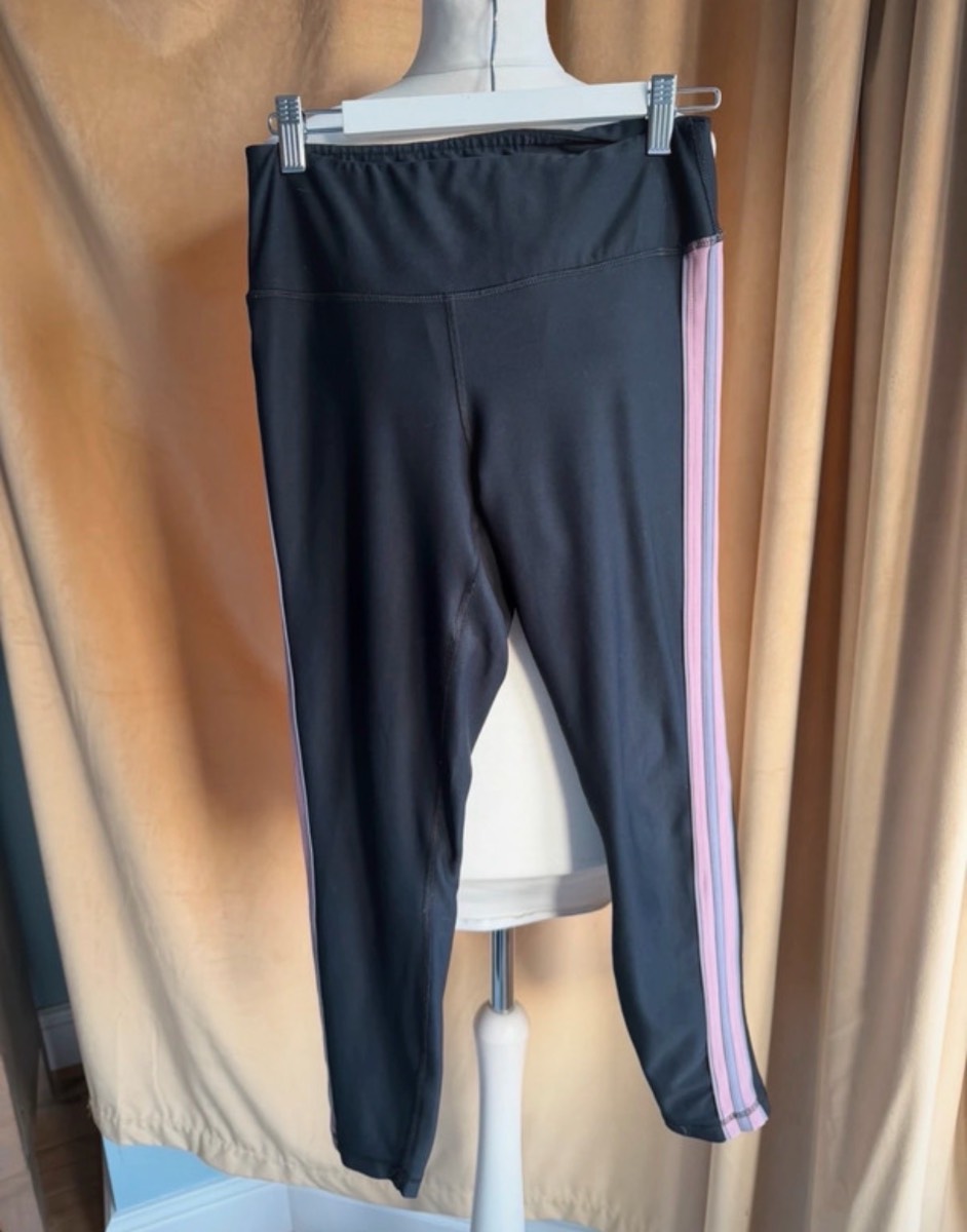 90 Degrees by Reflex Black Sports Running Gym Leggings Trousers size S fits 8/10