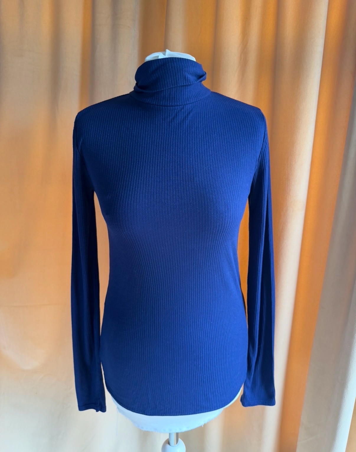 Promod Navy Blue Turtleneck Long Sleeve Jumper 8/10