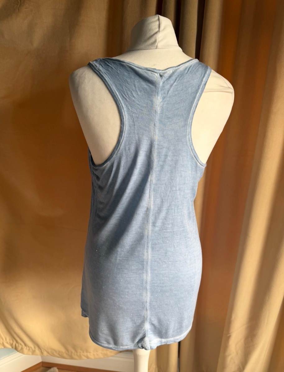 Linea Weekend Light Blue Summer Beach Holiday Vest top size M