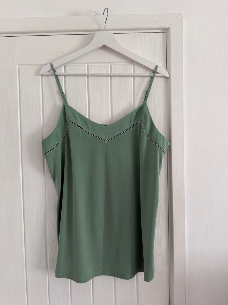 Next Sage Green Summer Cami Top size 16