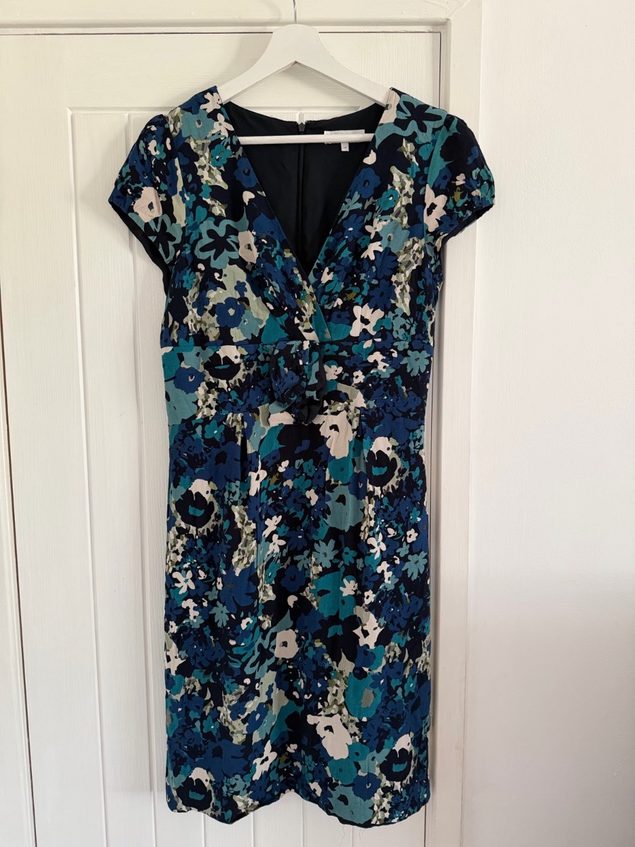 Rocha John Rocha Blue Mix Floral Dress size 14