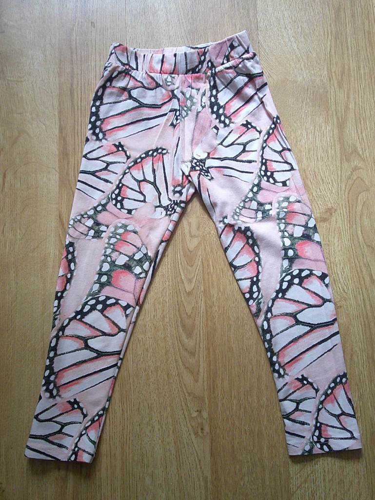 Girls Pink, Butterfly Patterned Leggings, River Island, 3-4 yrs
