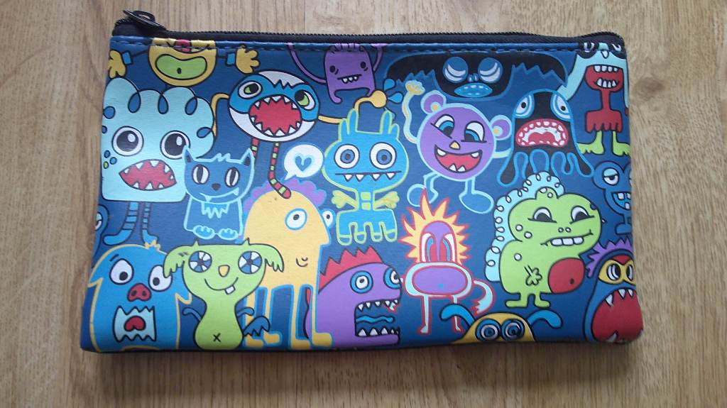 Kids Mid-Sized, Monster Pencil Case, Approx 22cm x 13cm