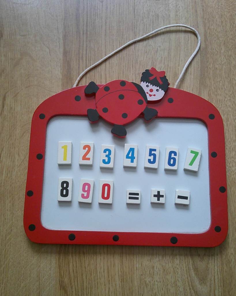 Kids Small, Ladybird Magnetic Board with Numbers