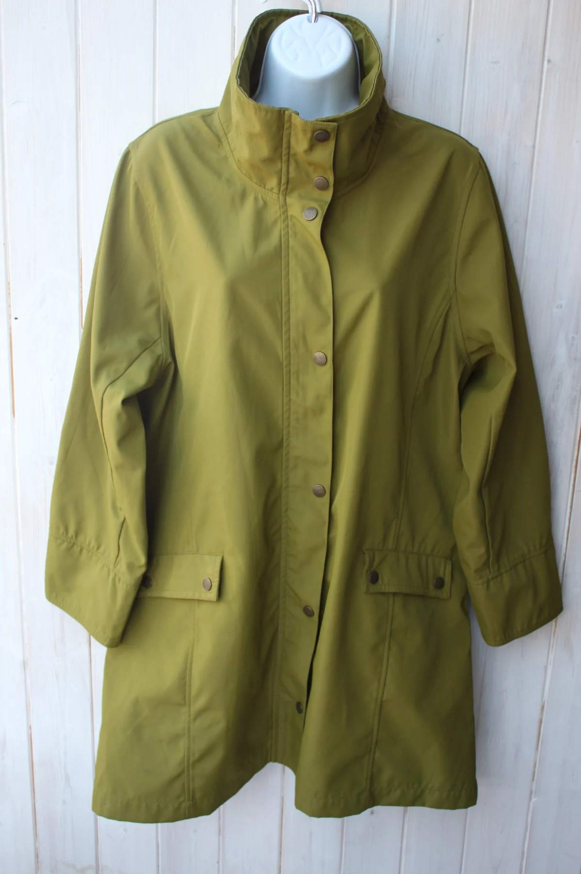 Tigi Moss Green Lightweight Jacket with Hidden Hood