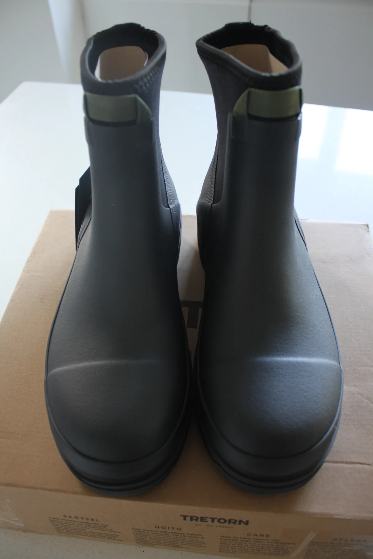 Tretorn Blasia Black Hybrid Ankle Wellie Boots
